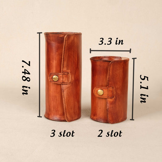 Leather Watch Case - Brown