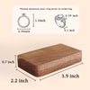 The Bond - Rotating Proposal Wooden Ring Box with LED