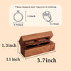 The Duet - Double Slot Wedding Ring Box for 2 Rings - L