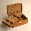 The Delicate - Two Tier Wooden Jewelry Box with Lock