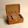 The Delicate - Two Tier Wooden Jewelry Box with Lock