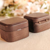 The Pairing - Square Double Wooden Ring Box