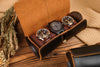 The Epoch - Leather Watch Roll For 3 Watches