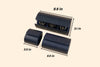 The Timepiece - Leather Watch Case - Navy