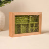 The Crystal - Glass Custom Carved  Cherry Wooden Jewelry Box
