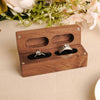 The Duet - Double Slot Wedding Ring Box for 2 Rings - L