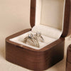 The Pairing - Square Double Wooden Ring Box