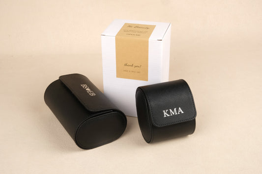 The Timepiece - Leather Watch Case - Black