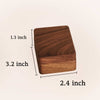 The Reflection -  Walnut Wooden Necklace Box with Mirror