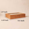 The Crystal - Glass Custom Carved  Cherry Wooden Jewelry Box