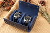The Timepiece - Leather Watch Case - Navy
